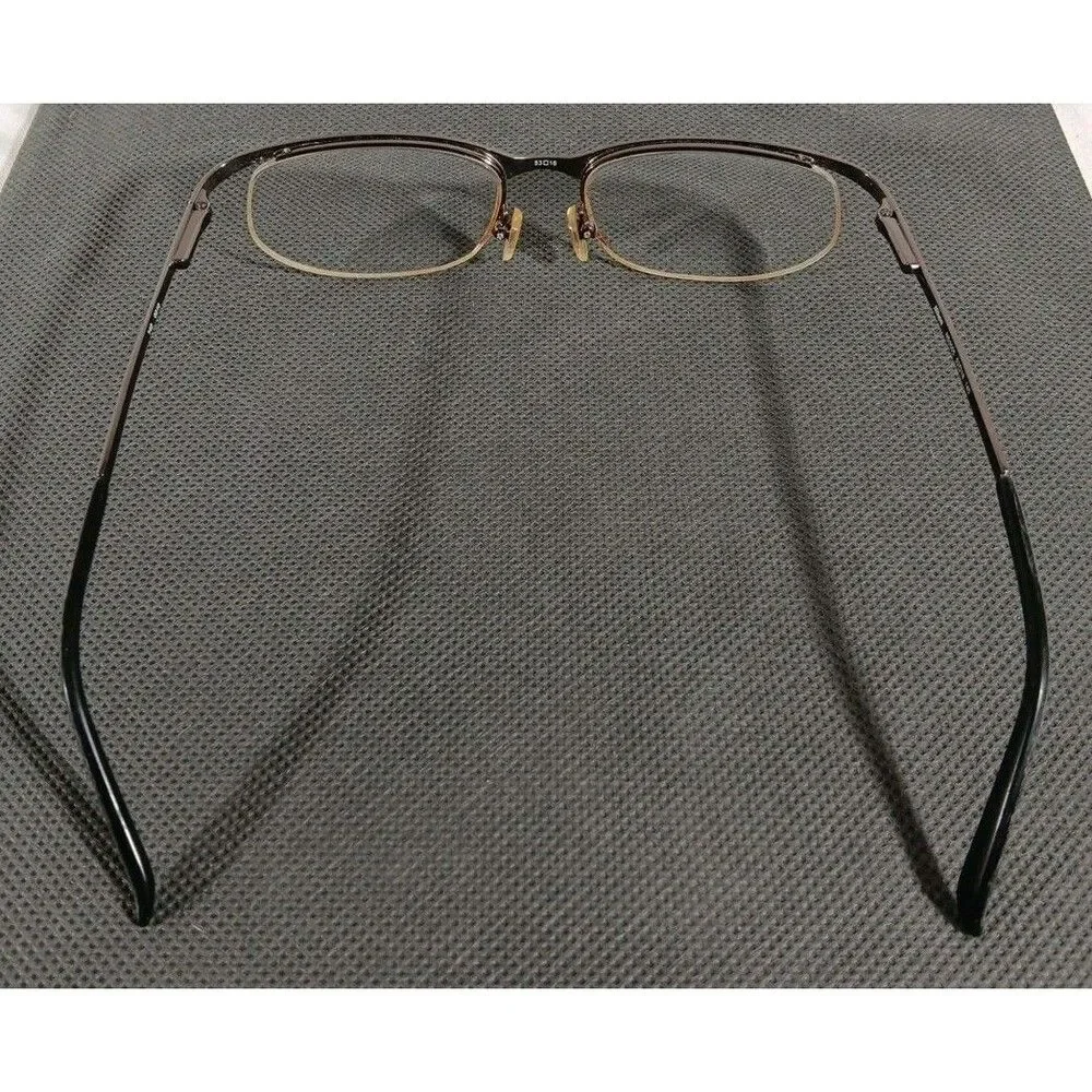 Nikon NS5005 Bronze Half Rim Unisex Eyeglass Frames Only 53-18-140 Flex Hinge